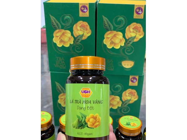 Matcha lá trà hoa vàng Cúc phương (bột mịn) 40gr