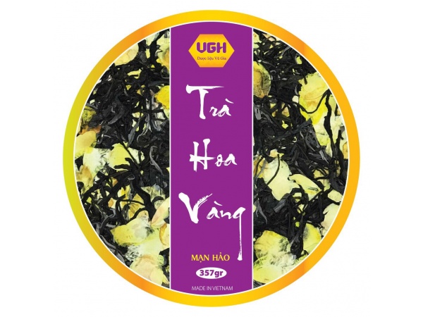 Trà hoa vàng Mạn Hảo (bánh ép năm 2019)