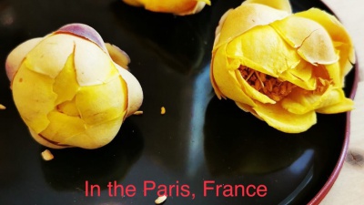 "Trà hoa vàng Việt Nam tại Paris, Pháp"
